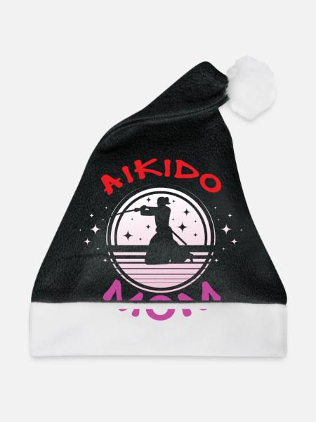 Aikido Mama - Weihnachtsmütze - Schwarz/Weiß