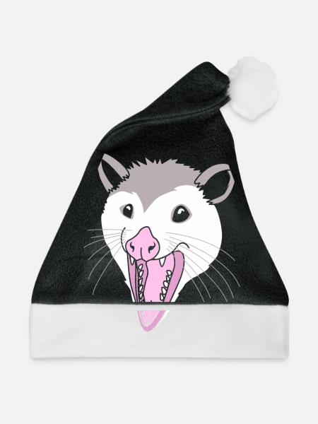 Opossum - Weihnachtsmütze - Schwarz/Weiß