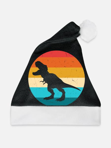 T-Rex - Weihnachtsmütze - Schwarz/Weiß