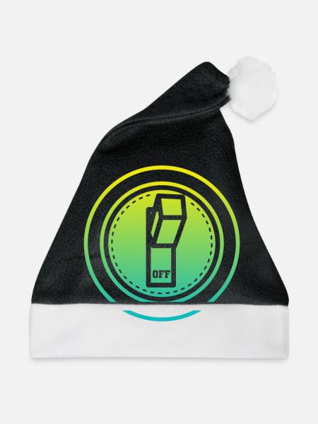 off button - Weihnachtsmütze - Schwarz/Weiß