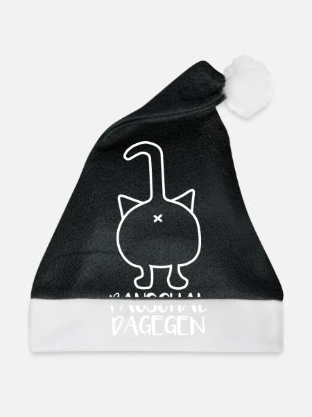 Pauschal dagegen - Weihnachtsmütze - Schwarz/Weiß - Vorne
