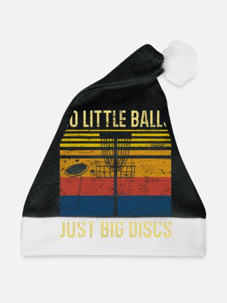 Disc Golf Retro - Weihnachtsmütze - Schwarz/Weiß