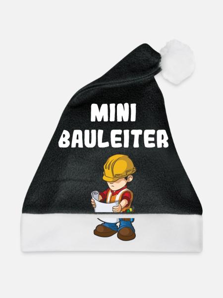 Nachwuchs Bauleiter Baustelle Bauarbeiter Jungen - Weihnachtsmütze - Schwarz/Weiß