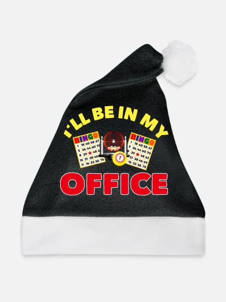 Bingo - Weihnachtsmütze - Schwarz/Weiß - Vorne