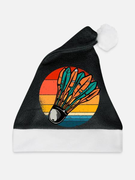 Federball - Weihnachtsmütze - Schwarz/Weiß - Vorne