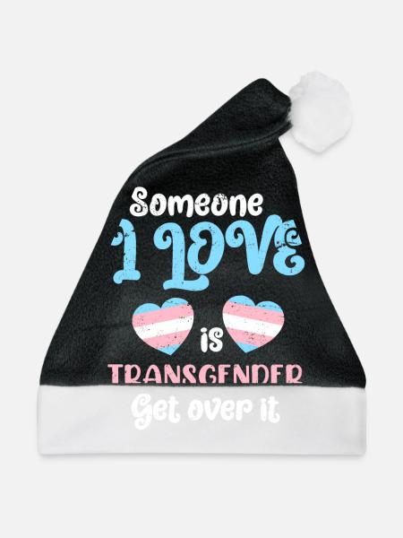 Transsexualität Transgender Spruch Trans Liebe - Weihnachtsmütze - Schwarz/Weiß - Vorne