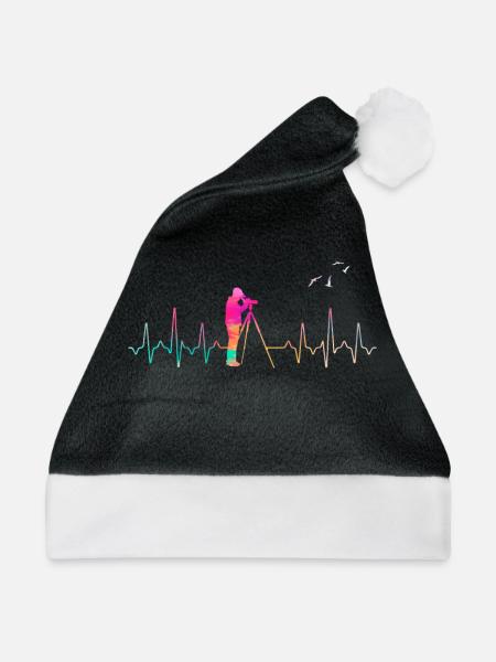 Ornithologe - Weihnachtsmütze - Schwarz/Weiß - Vorne