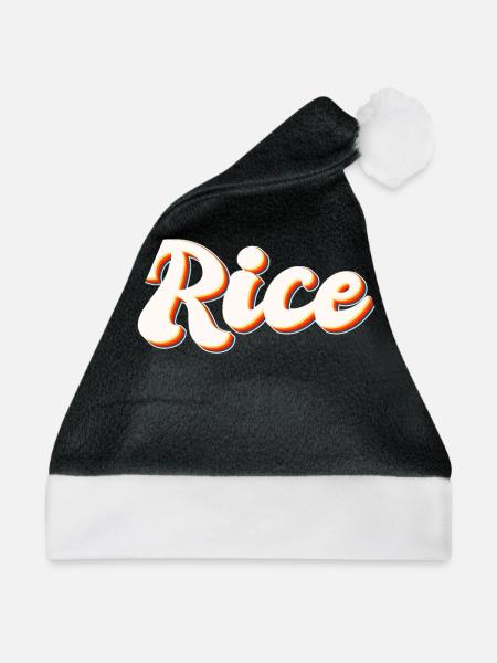 Reis - Weihnachtsmütze - Schwarz/Weiß - Vorne