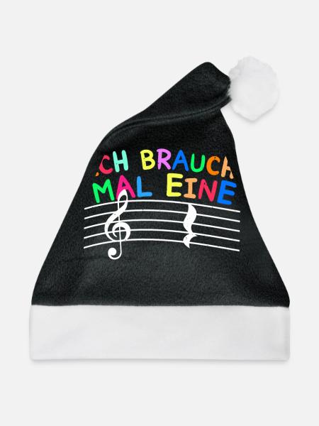Klavier Piano Ich brauche eine Pause Geschenk - Weihnachtsmütze - Schwarz/Weiß