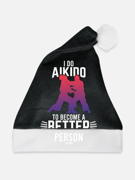 Aikido - Weihnachtsmütze - Schwarz/Weiß