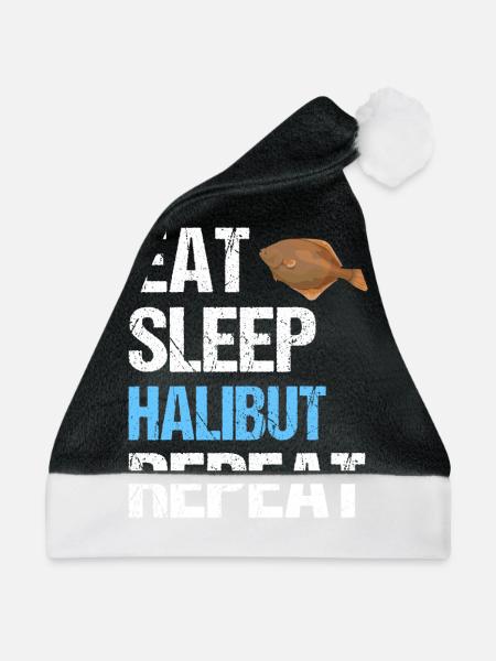 Heilbutt - Weihnachtsmütze - Schwarz/Weiß - Vorne