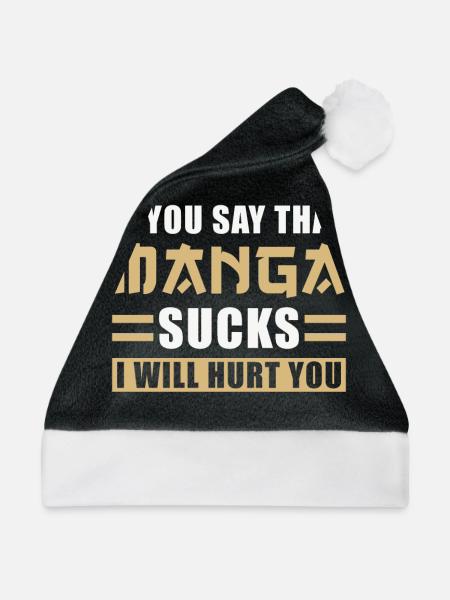 Manga - Weihnachtsmütze - Schwarz/Weiß