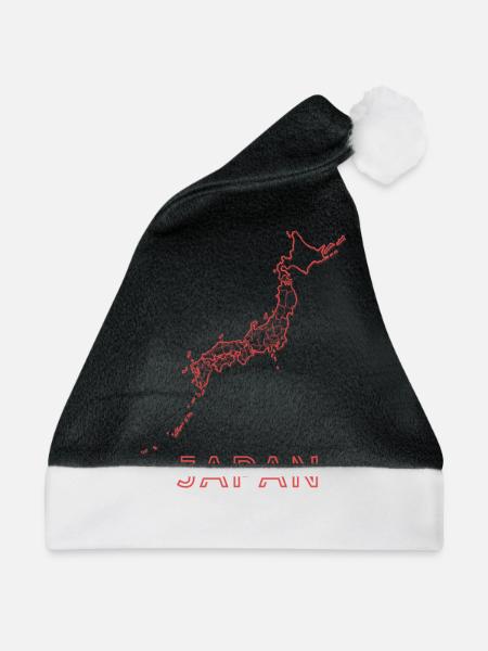 Japan Lineart - Weihnachtsmütze - Schwarz/Weiß