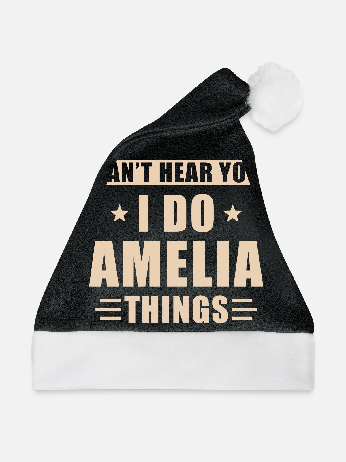 Amelia things - Weihnachtsmütze - Schwarz/Weiß - Vorne