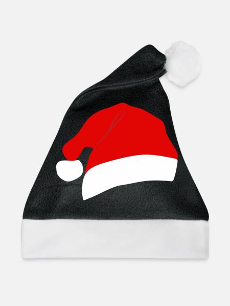 Weihnachtsmütze In Rot - Weihnachtsmütze - Schwarz/Weiß