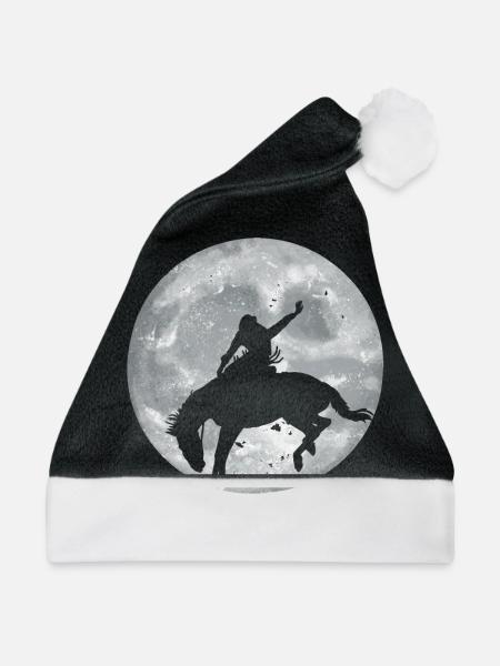 Rodeo Reiter Geschenk - Weihnachtsmütze - Schwarz/Weiß
