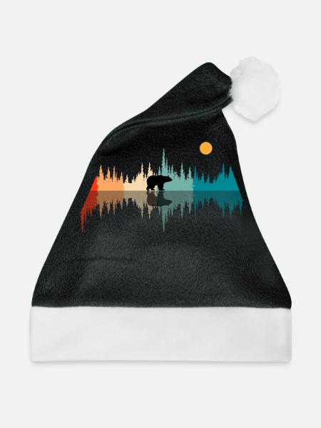 Klangwellen Natur, Audiophile - Weihnachtsmütze - Schwarz/Weiß - Vorne