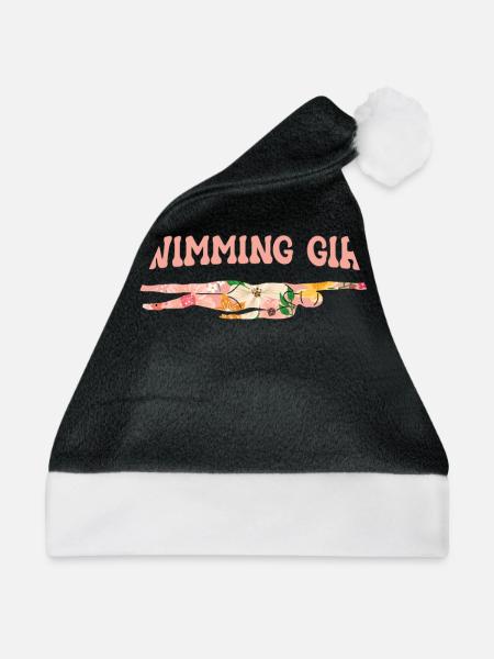Schwimmen Schwimmer - Weihnachtsmütze - Schwarz/Weiß