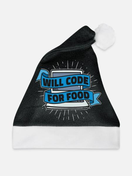 Programmierer Coder Software Entwickler - Weihnachtsmütze - Schwarz/Weiß