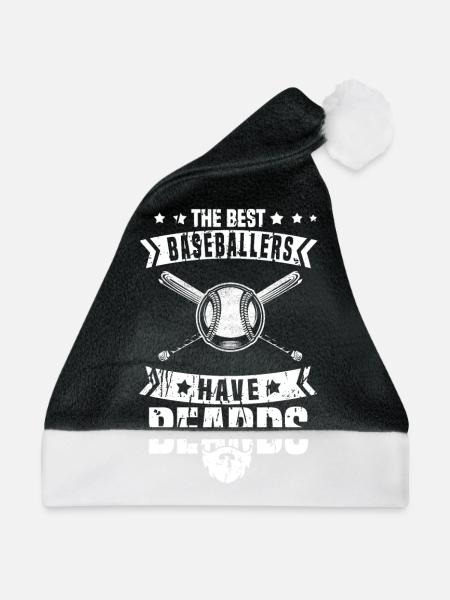 Baseball - Weihnachtsmütze - Schwarz/Weiß - Vorne