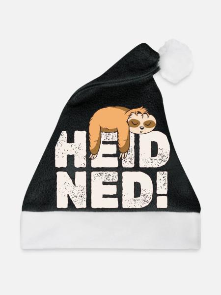 Bayrisches Faultier Hei Ned - Weihnachtsmütze - Schwarz/Weiß
