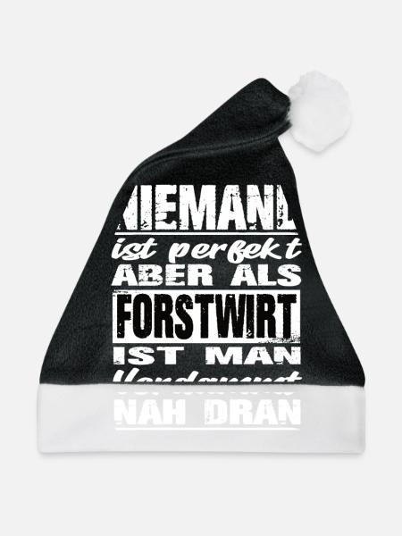 Forstwirt - Weihnachtsmütze - Schwarz/Weiß - Vorne