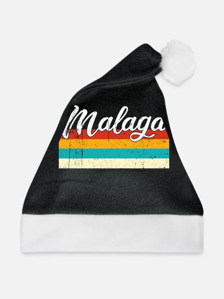 Malaga Retro Vintage - Weihnachtsmütze - Schwarz/Weiß
