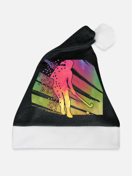 Feld Hockey - Weihnachtsmütze - Schwarz/Weiß