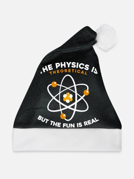 Physik Physiker - Weihnachtsmütze - Schwarz/Weiß