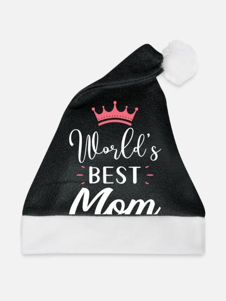 Weltbeste Mama - Weihnachtsmütze - Schwarz/Weiß