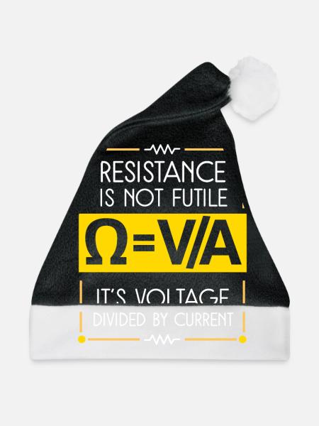 Physik Phyiker Physikstudent Physiklehrer - Weihnachtsmütze - Schwarz/Weiß - Vorne