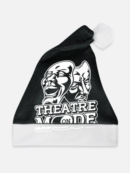 Theater - Weihnachtsmütze - Schwarz/Weiß - Vorne