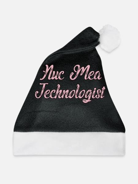 Medizinischer Radiologietechnologe Nuklearmedizin - Weihnachtsmütze - Schwarz/Weiß - Vorne