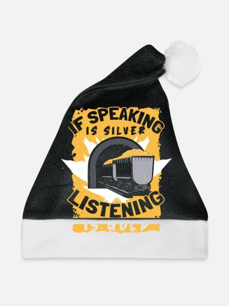 Goldbergbau Goldmine - Weihnachtsmütze - Schwarz/Weiß