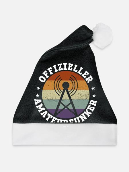 Offizieller Amateurfunker - Amateurfunk - Weihnachtsmütze - Schwarz/Weiß