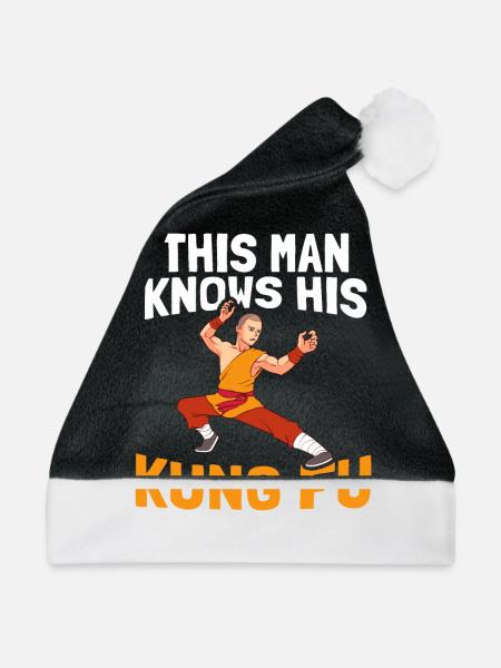 Kung Fu - Weihnachtsmütze - Schwarz/Weiß