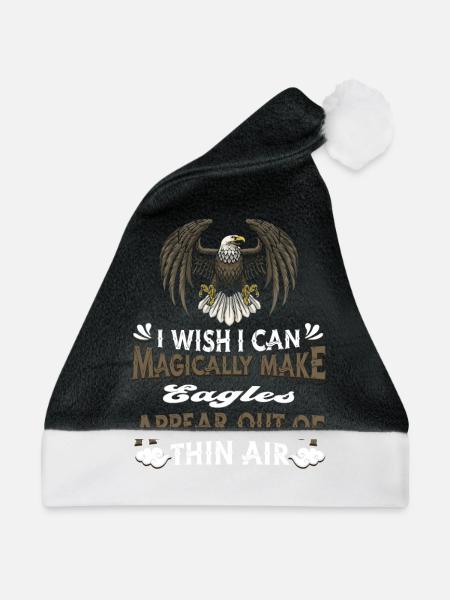 Adler Adlerkopf Raubvogel Greifvogel - Weihnachtsmütze - Schwarz/Weiß - Vorne