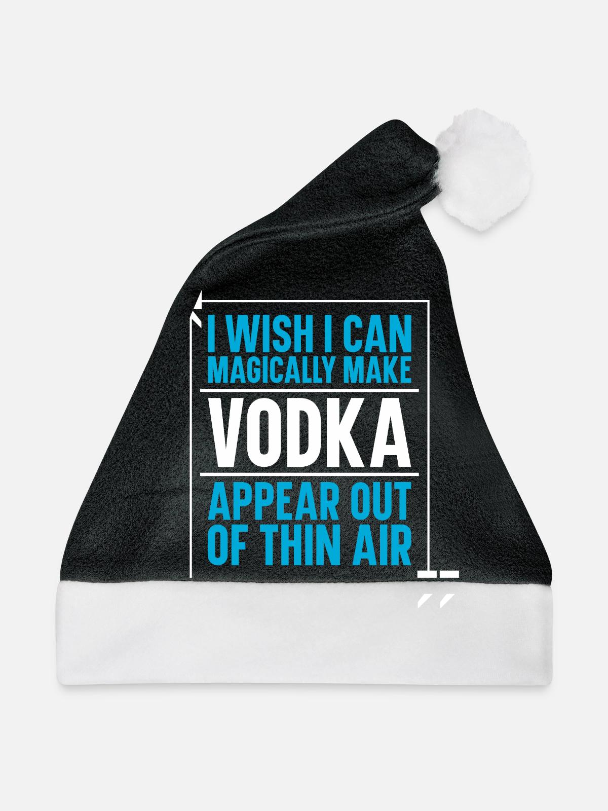 Vodka Wodka - Weihnachtsmütze - Schwarz/Weiß - Vorne