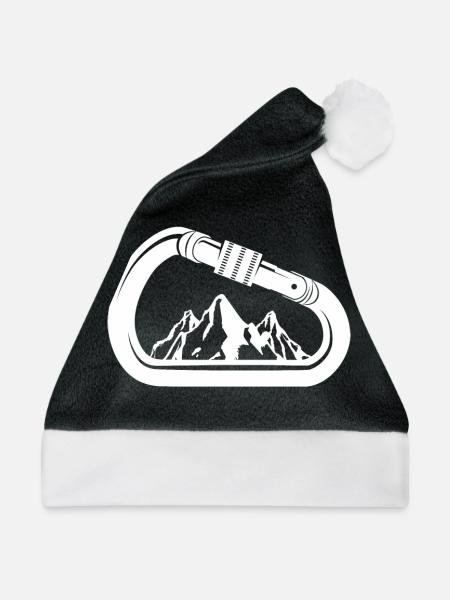 Klettern Bergsport Kletterer - Weihnachtsmütze - Schwarz/Weiß