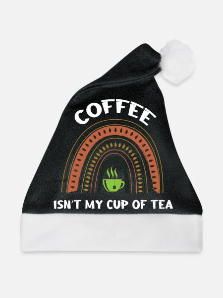 Kaffee Ist Nicht Mein Ding - Weihnachtsmütze - Schwarz/Weiß - Vorne