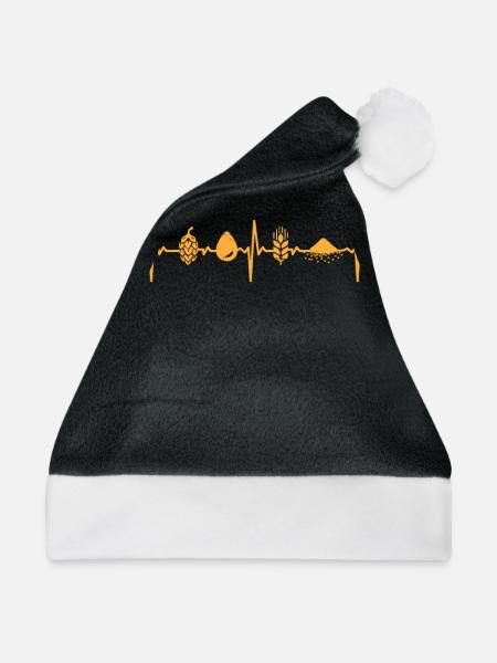 Bierbrauer, Bierliebhaber, IPA, Fassbier - Weihnachtsmütze - Schwarz/Weiß - Vorne