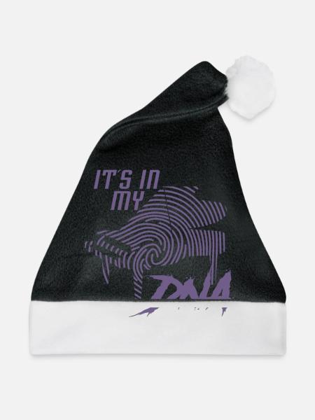 Piano Klavier Design Fingerabdruck - Weihnachtsmütze - Schwarz/Weiß