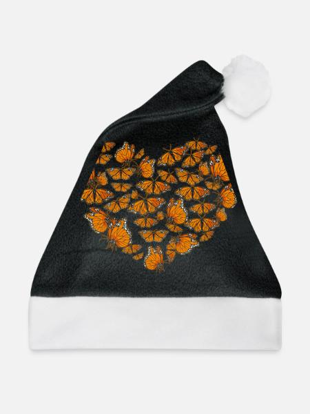 Monarchfalter - Weihnachtsmütze - Schwarz/Weiß