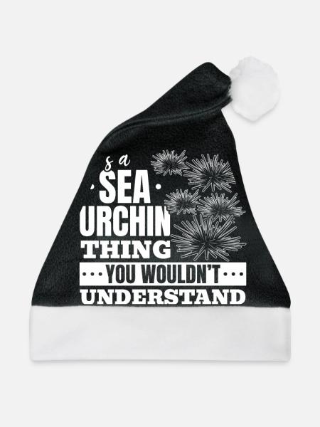 Es ist eine Sache mit Seeigeln, die Sie nicht - Weihnachtsmütze - Schwarz/Weiß - Vorne