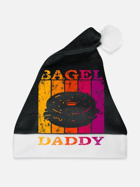 Bagel Daddy - Weihnachtsmütze - Schwarz/Weiß