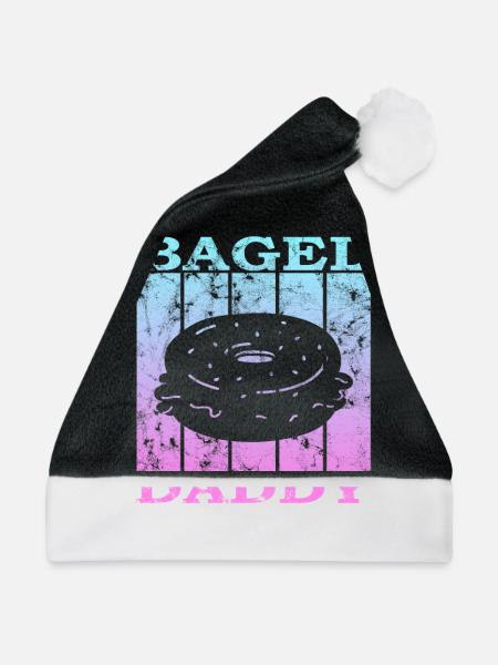 Bagel Daddy - Weihnachtsmütze - Schwarz/Weiß