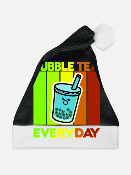 Bubble Tea Everyday - Weihnachtsmütze - Schwarz/Weiß