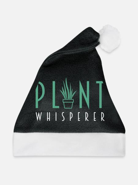 Plant Whisperer - Weihnachtsmütze - Schwarz/Weiß - Vorne