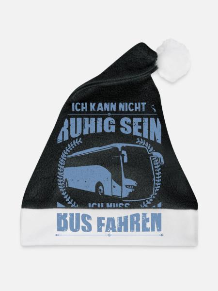 Busfahrer Geschenkideen ich kann - Weihnachtsmütze - Schwarz/Weiß