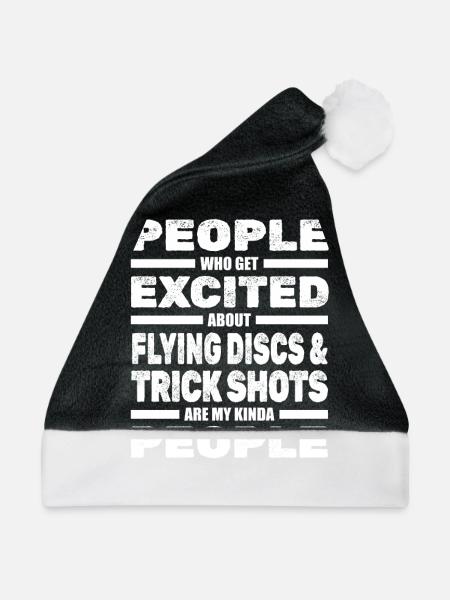 Frisbee - Weihnachtsmütze - Schwarz/Weiß - Vorne
